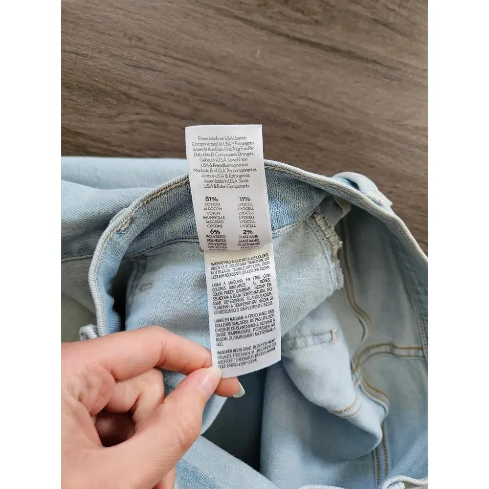 Mother Denim Women's The Wrapper Patch Springy Ankle Jeans Chill Pill Size 26 - Picture 11 of 16